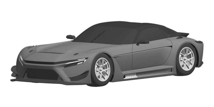 Toyota GR GT3 design patent front three quarters