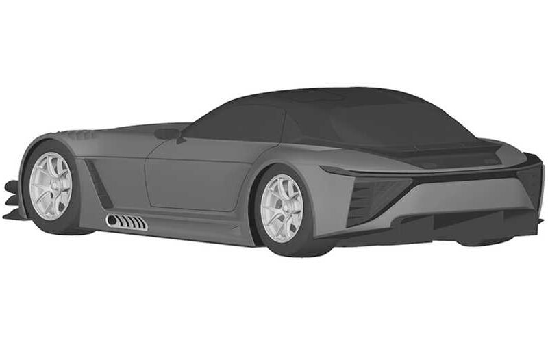 Toyota GR GT3 design patent rear three quarters
