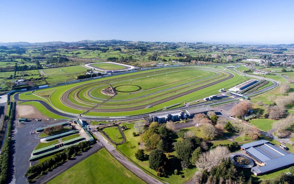 Pukekohe Park Raceway aerial shot of track