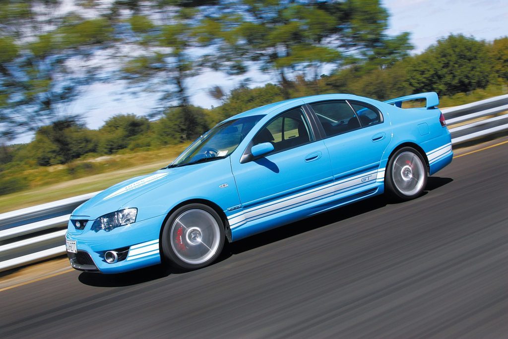 2006 FPV GT driving on drag strip