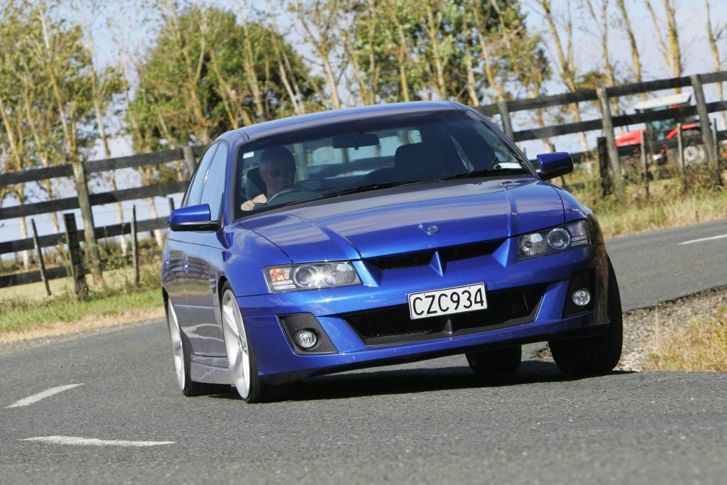 2006 HSV Clubsport driving through corner