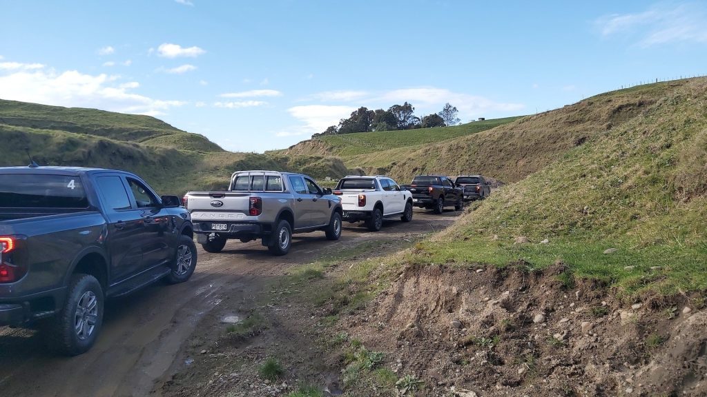 2022 Ford Ranger going uphill