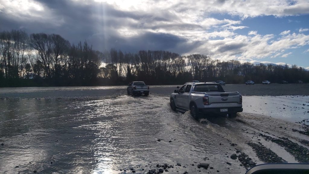 2022 Ford Ranger crossing river