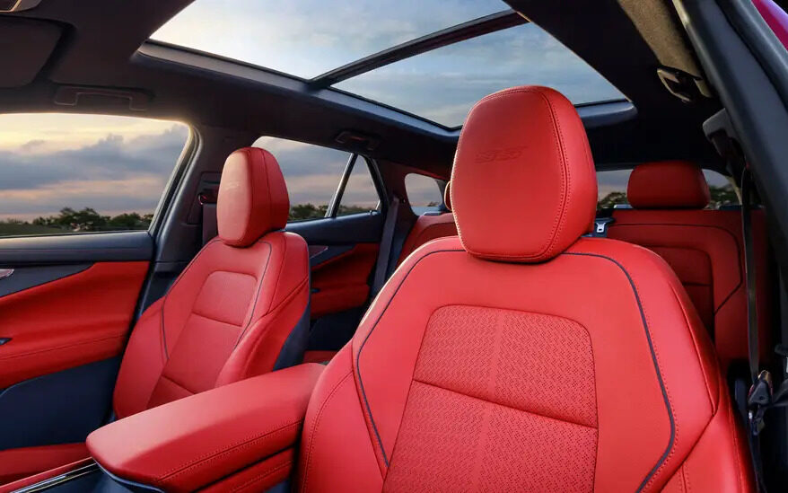 Chevrolet Blazer EV SUV red front seats