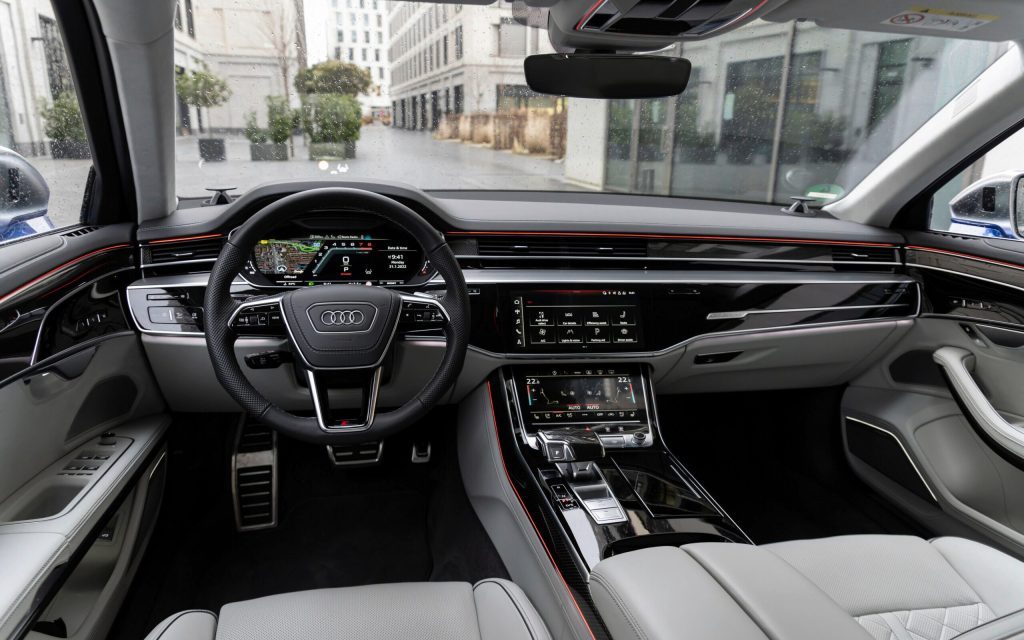 Audi S8 performance sedan interior
