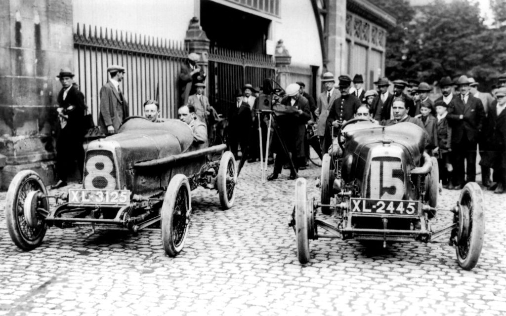 1922 Aston Martin TT1 and TT2 Green Pea front