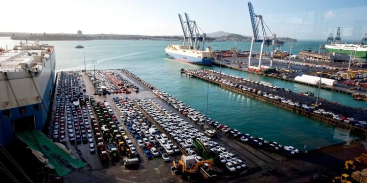 Port of Auckland car imports
