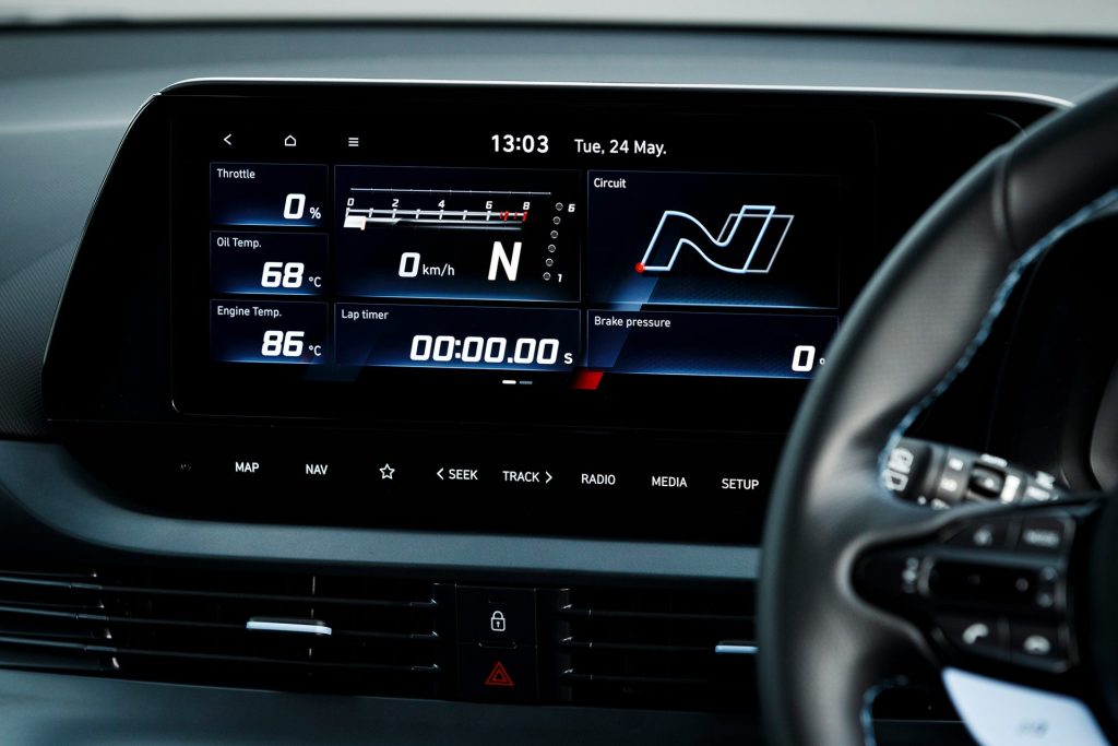 Hyundai i20 N N screen