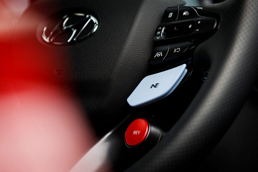 Hyundai i20 N Rev button