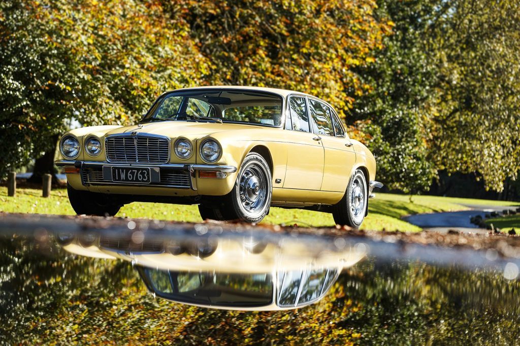 1978 Jaguar XJ6 4.2 LWB front static with reflection