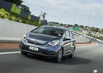 Honda Jazz e:HEV Luxe driving on road