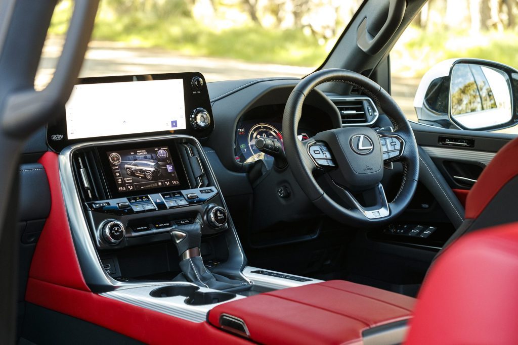 Lexus LX 500d F Sport 2022 interior