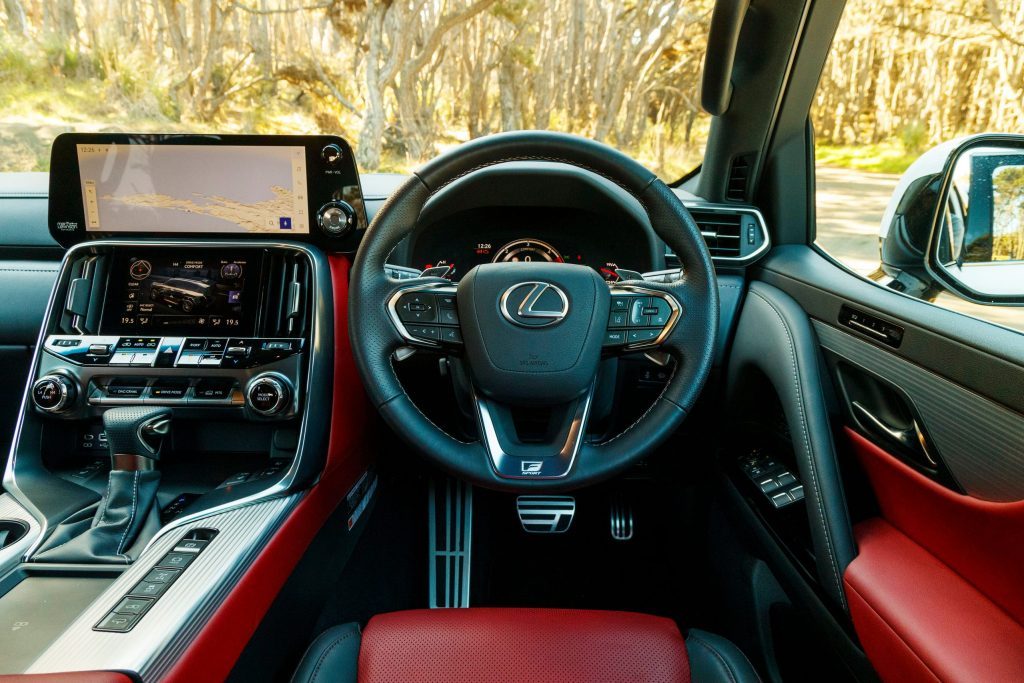 Lexus LX 500d F Sport 2022 cockpit