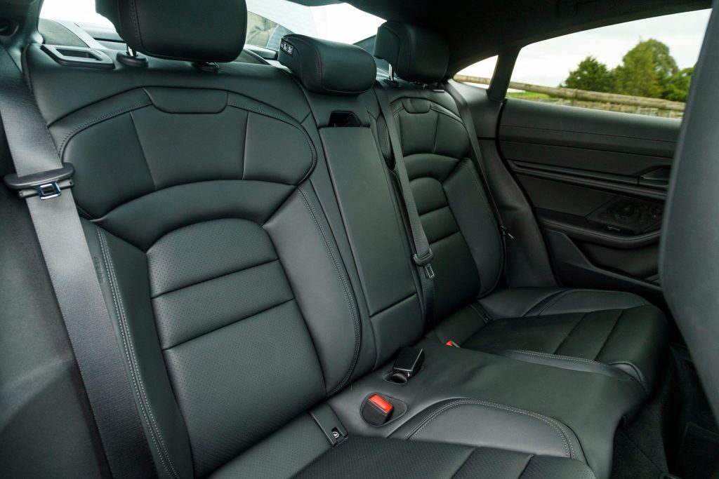 2022 Porsche Taycan GTS back seat