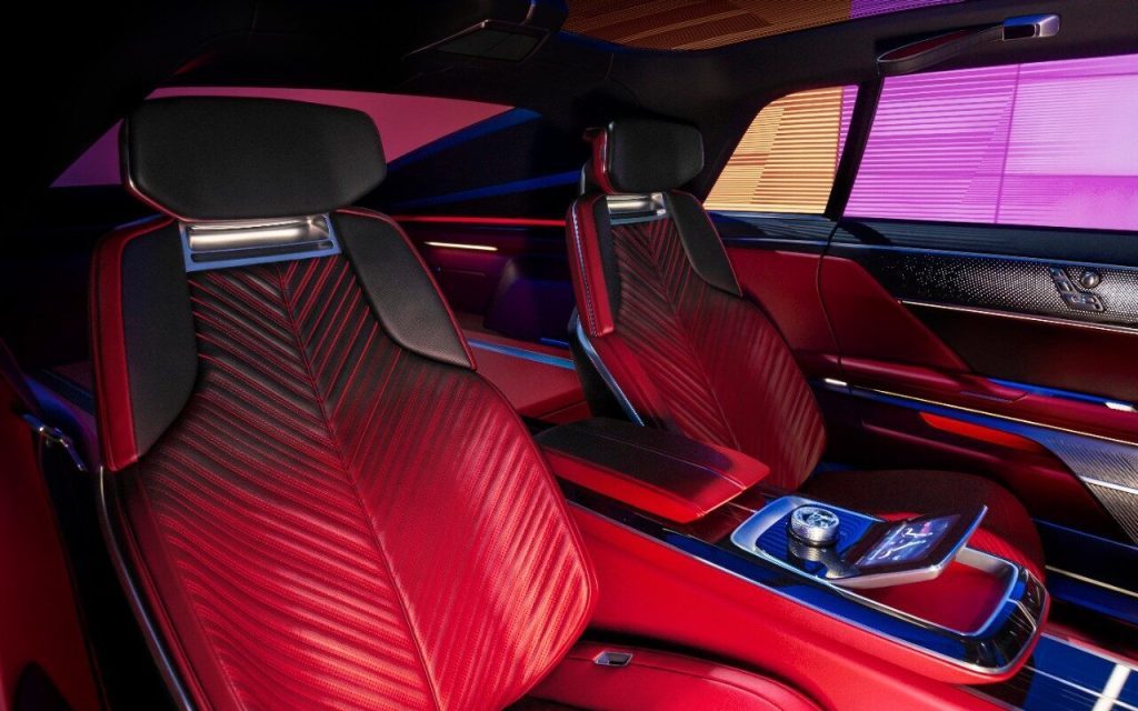 Cadillac Celestiq show car concept rear seats