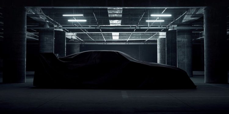 Hyundai N sports car under cover