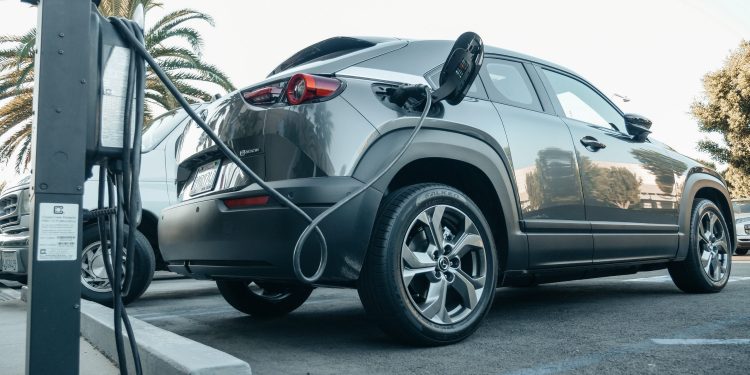 Mazda MX30 EV charging