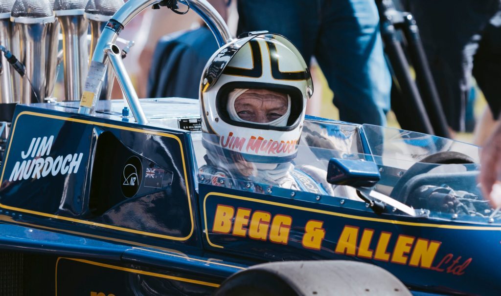 Jim Murdoch in George Begg open-wheel racecar