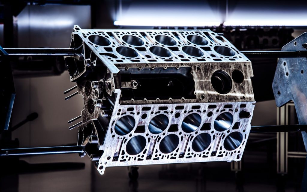 Bugatti Chiron W16 engine block
