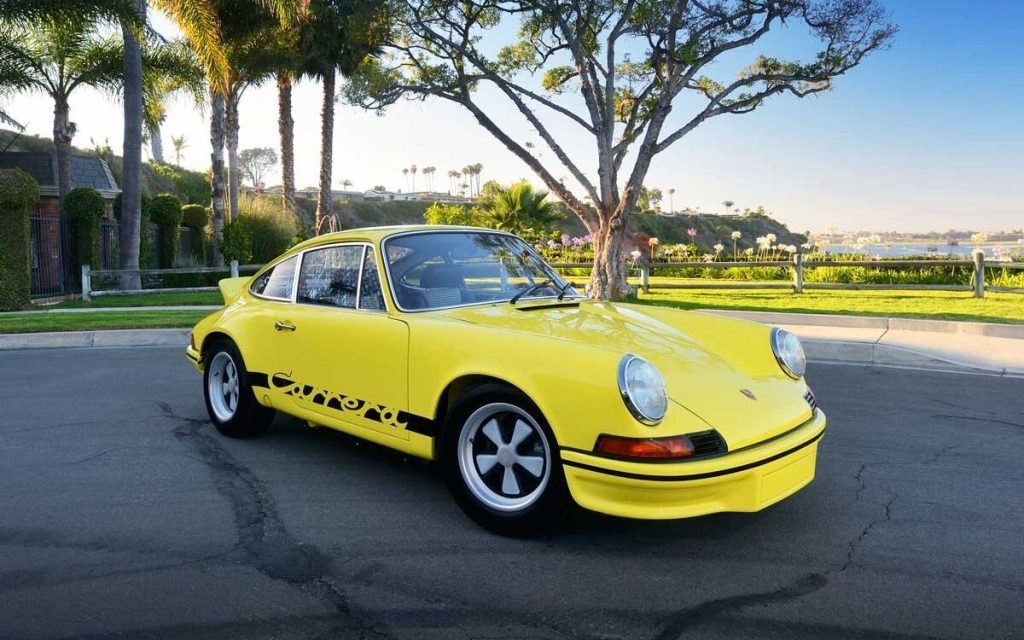 Porsche 911 Carrera RS 2.7 owned by Paul Walker front three quarters