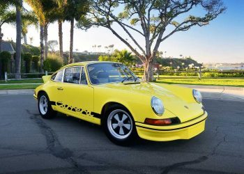 Porsche 911 Carrera RS 2.7 owned by Paul Walker front three quarters