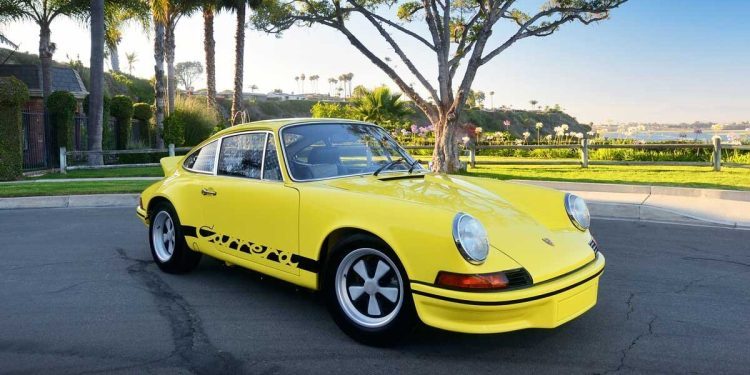 Porsche 911 Carrera RS 2.7 owned by Paul Walker front three quarters