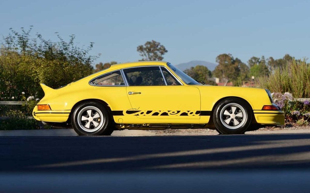 Porsche 911 Carrera RS 2.7 owned by Paul Walker side