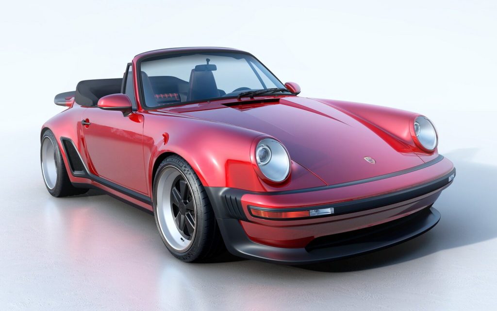 Singer Turbo Study Cabriolet front three quarter view