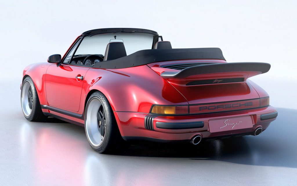 Singer Turbo Study Cabriolet rear three quarter view