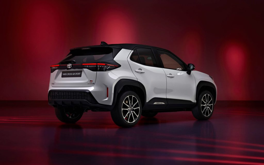 Toyota Yaris Cross GR Sport rear three quarter view