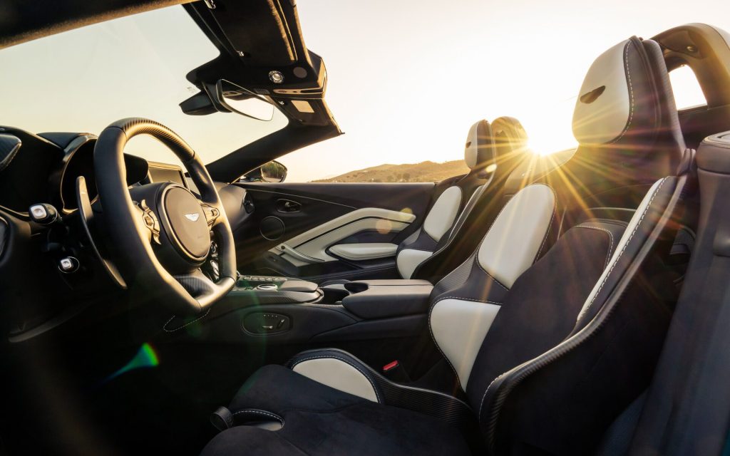 Aston Martin V12 Vantage Roadster interior view