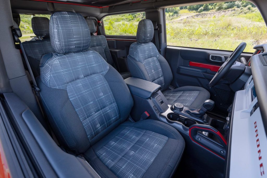 Ford Bronco interior shot