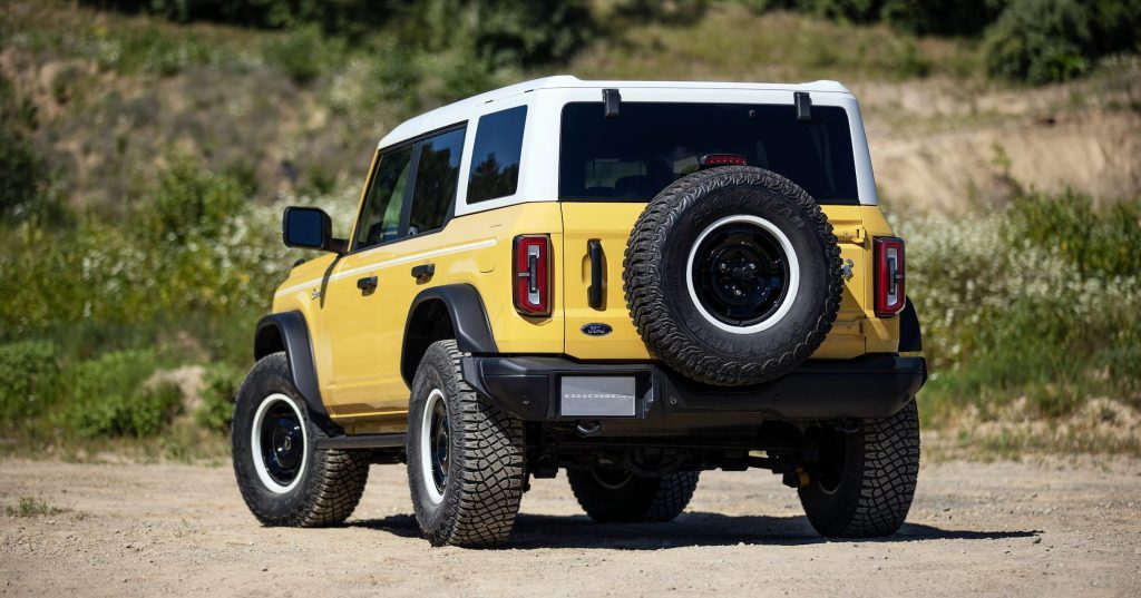 Ford Bronco four door rear shot