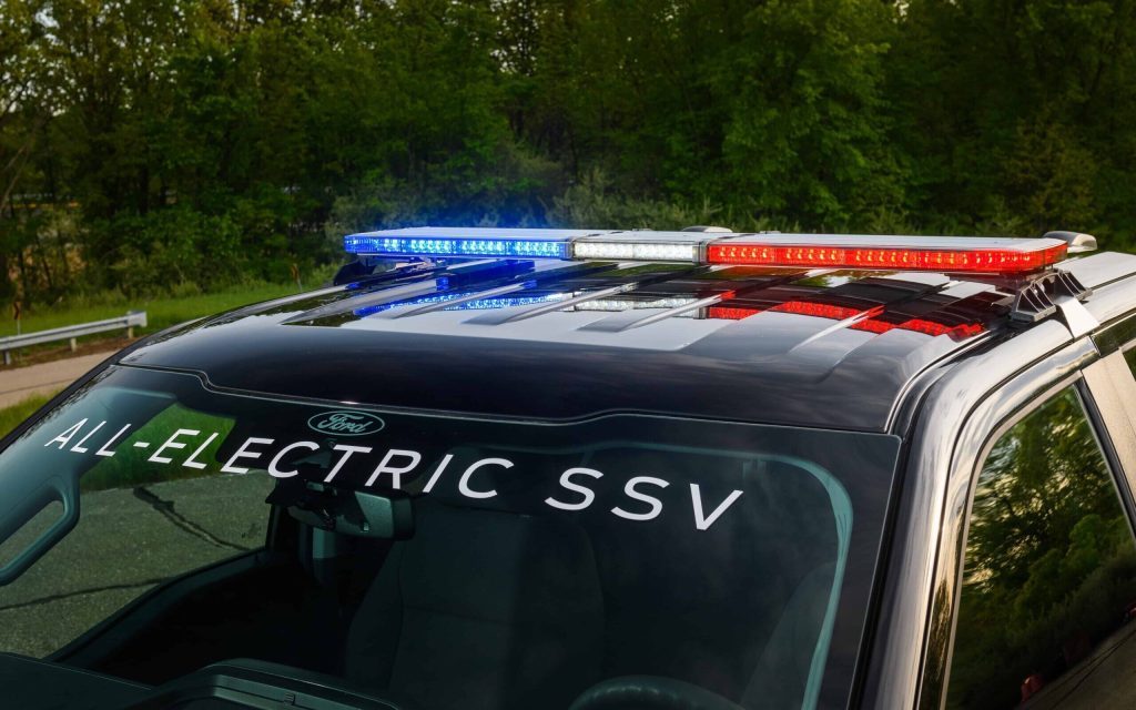 Ford F-150 Lightning Pro SSV police truck light bar
