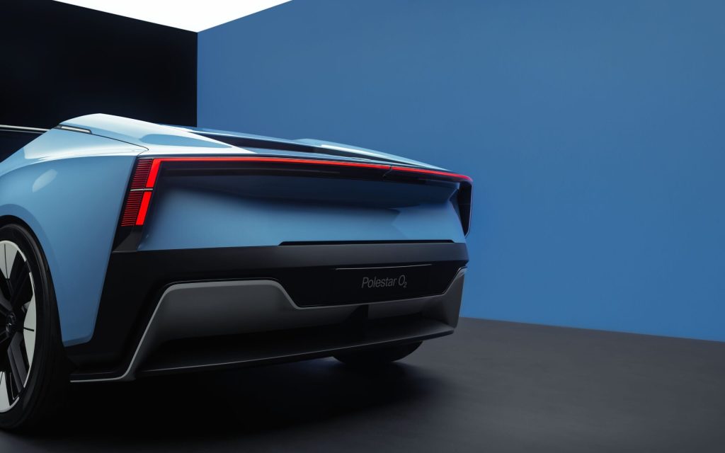 Polestar 6 rear three quarter view close up