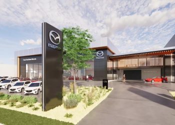 Armstrong's Mazda dealership artist impression