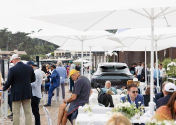 Aston Martin stand at 2021 Pebble Beach Concours D'Elegance