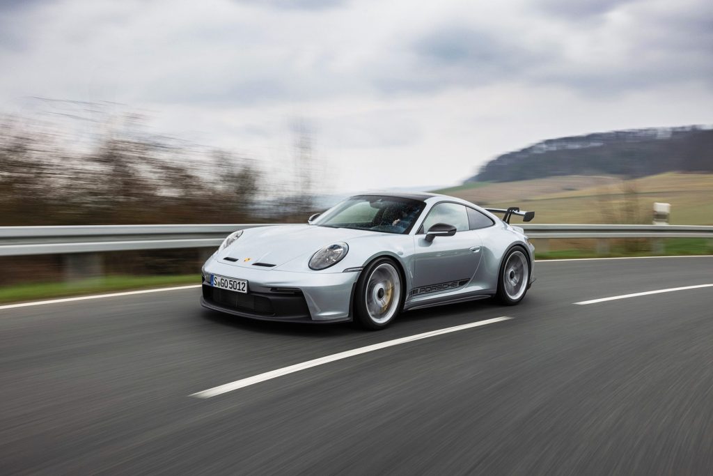 2022 Porsche 911 GT3 Austrian road trip driving through corner