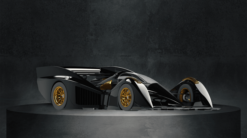Rodin Cars FZERO front three quarter view render