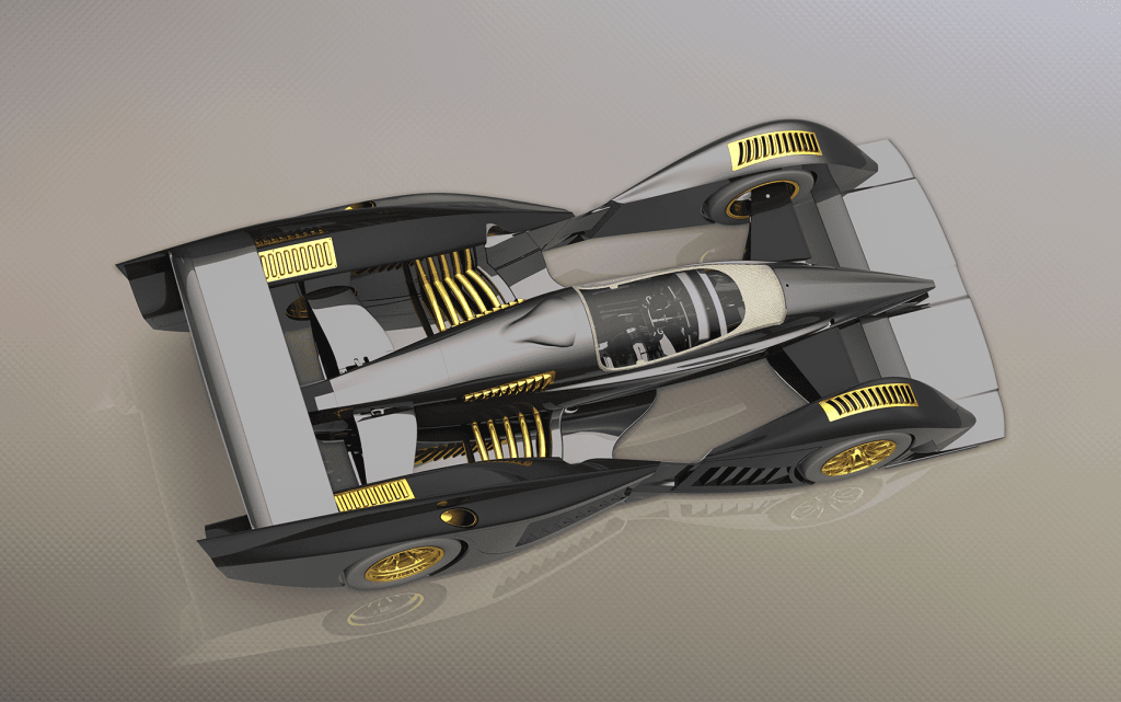 Rodin Cars FZERO top view render