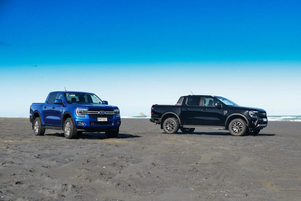 Ford Ranger XLT & Wildtrak on beach