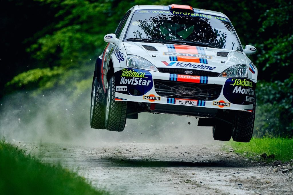 2022 Goodwood Festival of Speed Ford rally car jumping