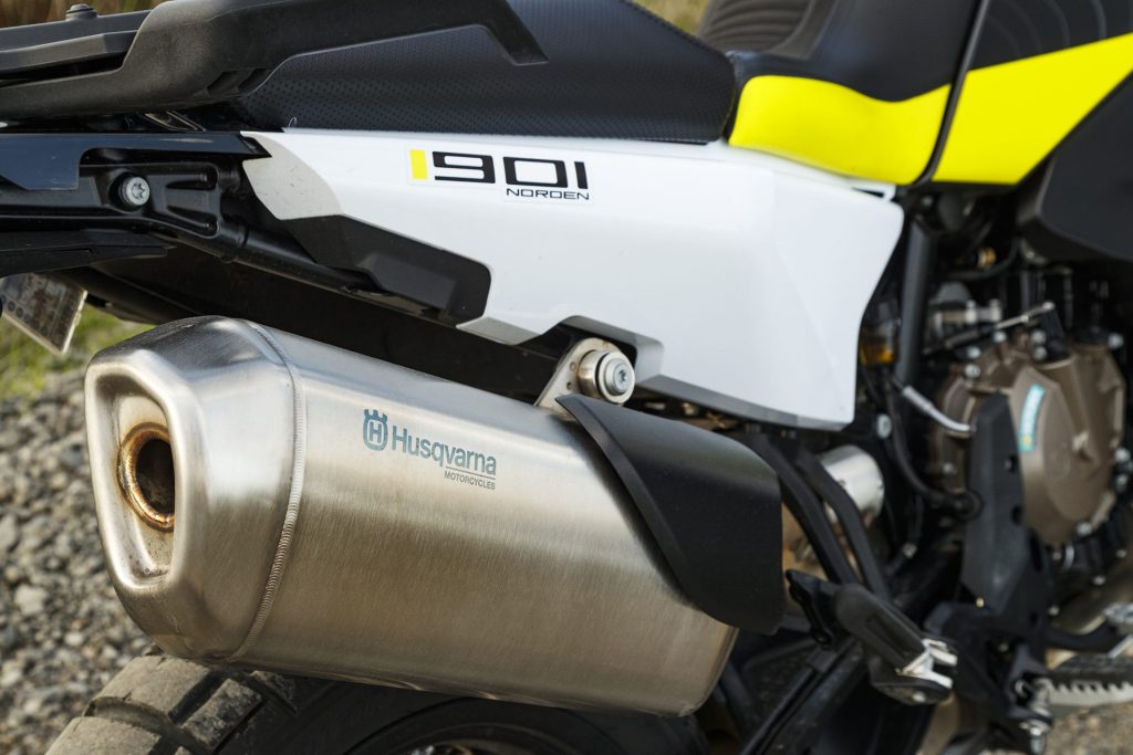 2022 Husqvarna Norden 901 muffler