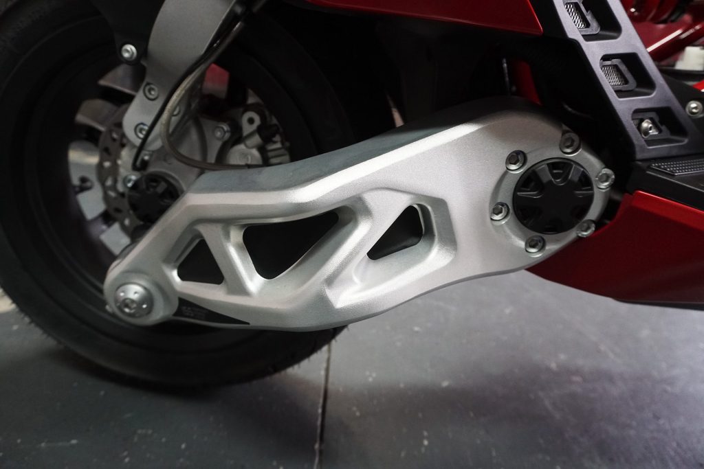 2022 Italjet Dragster 200 swingarm