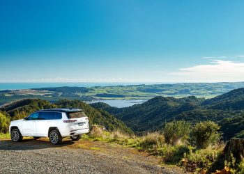 2022 Jeep Grand Cherokee L Summit Reserve parked on hilltop