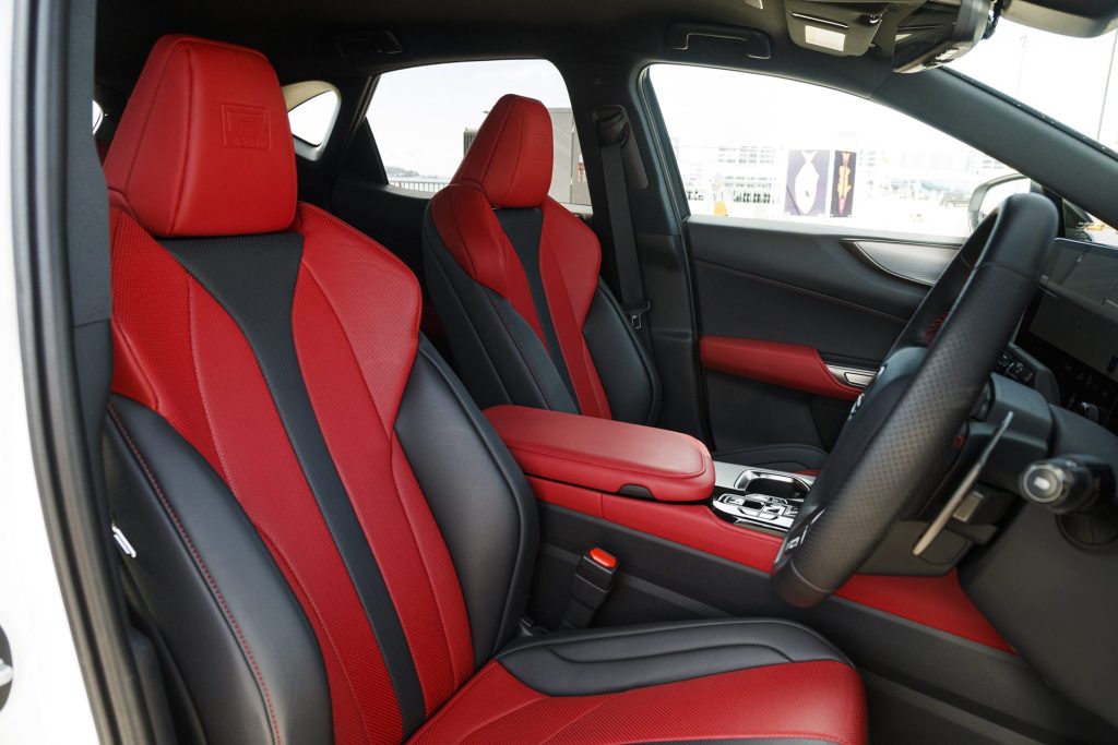 2022 Lexus NX 450h+ F Sport front seats