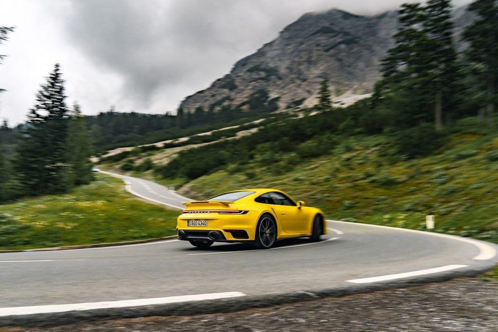2022 Porsche 911 GT3 Austrian road trip fast cornering