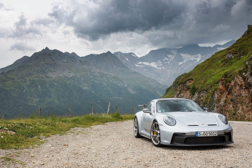 2022 Porsche 911 GT3 Austrian road trip on mountain top