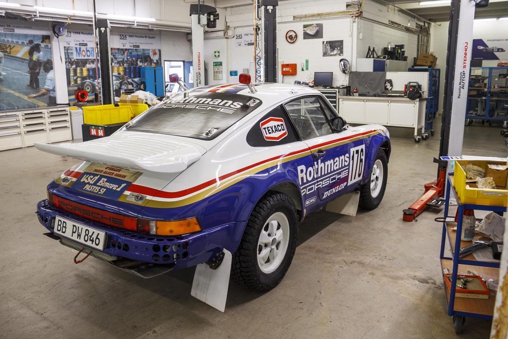 Porsche's Secret Garage 953 Paris-Dakar winner
