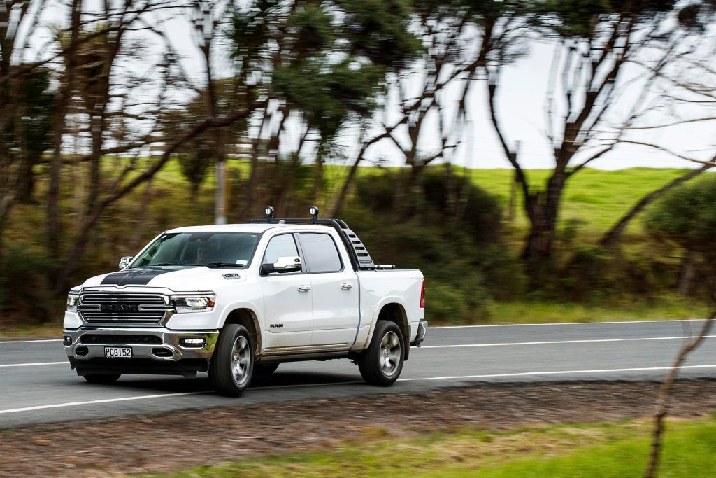 Ram 1500 DT Laramie cornering